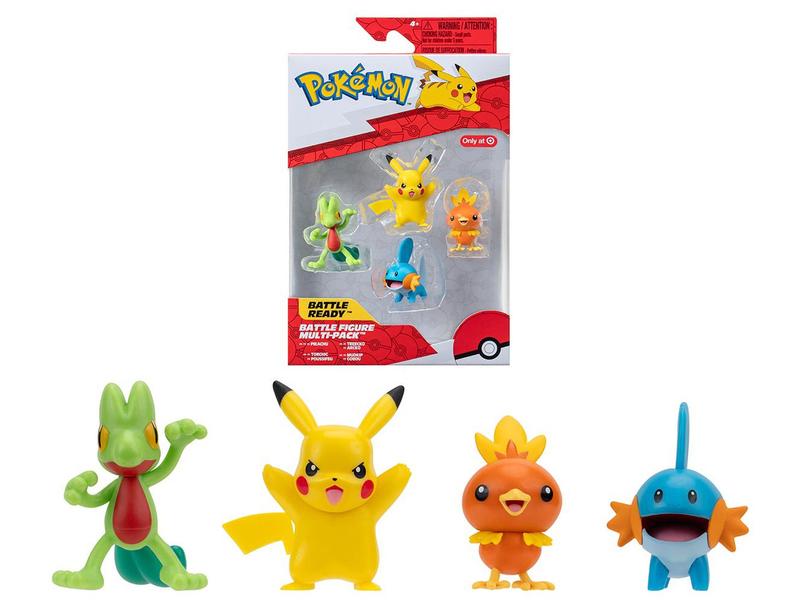 Mini Figura Pokemon Jazwares 2025 Especial - 4 Unidades Sunny